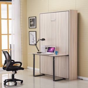Betoci Hidden Bed Hardware Single Layer <b>Desk</b> Modern Simple <b>Space</b> <b>Saving</b> Living Room Bedroom Functional Furniture - Product Image 1