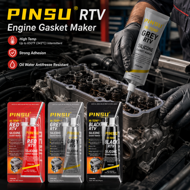 Adhesion Silicone Waterproof Sealant Multipurpose Adhesive Glue High Temperature Automotive RTV Gasket Maker Engine/Motor