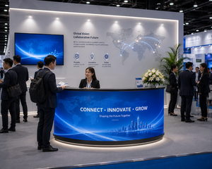 Commercial Advertising Led Display <b>Screen</b> Front Desk P2.5 With Video Wall Led Counter With Wheels for Hotel Service Center - Product Image 1