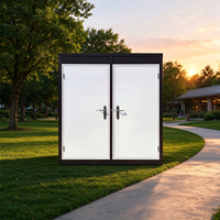 Toilettes portables en acier de conception européenne Nestporta, maison préfabriquée, salle de bain extérieure pour le camping, installation facile et solution mobile