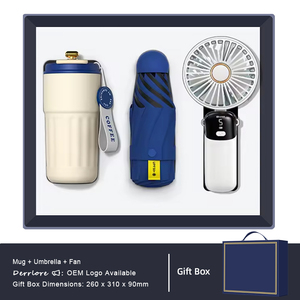Souvenirs de mariage spéciaux pour l'été : Mug publicitaire personnalisé, batterie externe, parapluie capsule et ensemble éventail pliable pour invités - Product Image 2