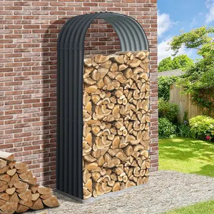 3 'x 1.5' 英尺优质柴火棚户外木材储存棚