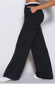 Ensemble de sport 2 pièces respirant et résistant aux plis : <span class=keywords><strong>soutien</strong></span>-<span class=keywords><strong>gorge</strong></span> de yoga et pantalon large pour l'exercice léger - Product Image 4