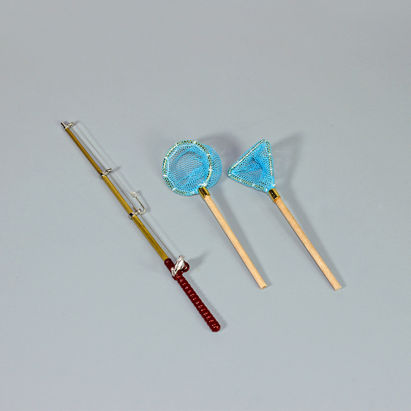 doll fishing pole diy Zerodeko 2PCS Miniature Poles for Crafts, Dollhouse Fishing Rod, Mini Fishing Pole Model for Mini House Decoration : Toys & Games 3 different hand painted fish DIY Cardboard Fishing Pole for
