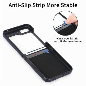 Funda protectora de cuero PU de fibra de carbono para PC dura de lujo para Samsung <span class=keywords><strong>Galaxy</strong></span> <span class=keywords><strong>Z</strong></span> <span class=keywords><strong>Flip</strong></span> 5 Flip4 <span class=keywords><strong>Fold</strong></span> 5 4 <span class=keywords><strong>3</strong></span> - Product Image 3
