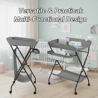Panier de rangement pour lit bébé en alliage d'aluminium, housse en lin détachable et lavable, 3 positions réglables pour la chambre d'enfant, la crèche, le parc, l'hôtel
