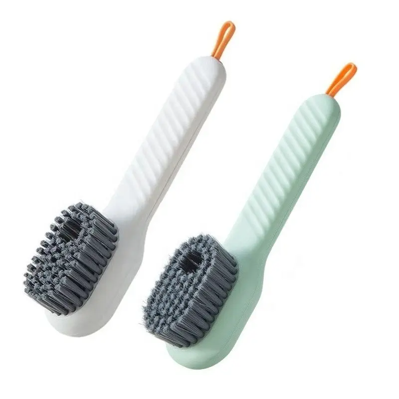 Brosse à vaisselle pour chaussures avec distributeur de savon Brosse à poils pour chaussures, vêtements, lavage, nettoyage, vente en gros