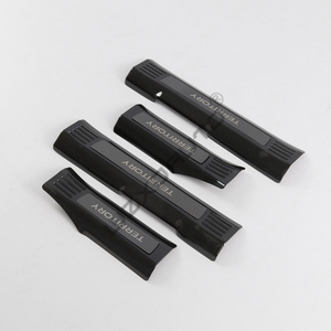 WZXD 2023 New <b>Door</b> Sill <b>Plate</b> Protector Brushed Black Stainless Steel <b>Door</b> Entry Guards Welcome Cover for TERRITORY - Product Image 4