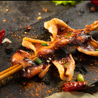 Brochettes en bois jetables Xinpai biodégradables, résistantes à la chaleur, non enduites, 4*400mm, Hubei, pour Kebab et Barbecue (vente en gros)