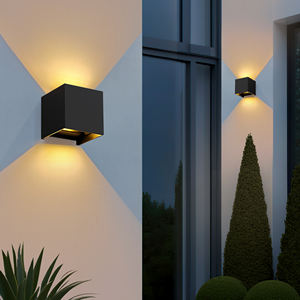 モダンな屋外壁取り付け<span class=keywords><strong>LED</strong></span>ライト 3000K マットブラック 120V 直接配線式 パティオ、私道、裏庭用 防水・省エネ - Product Image 6