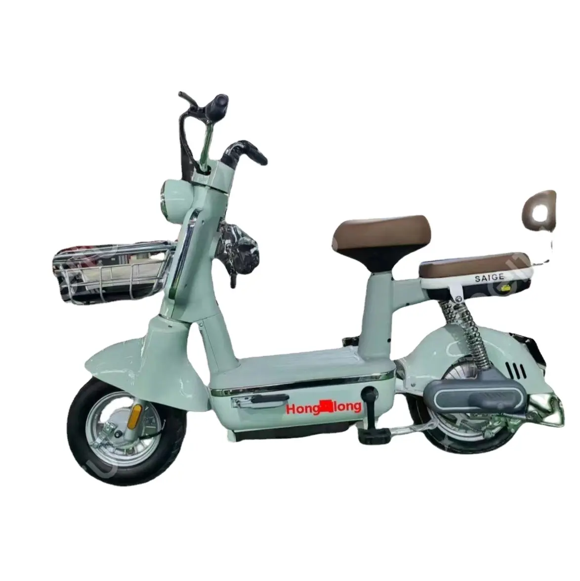 Fabriek 14Inch Dubbele Elektrische Fiets Elektrische Scooter 48V 350W Elektrische Stadsfiets