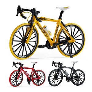 Bicicleta de Montaña de Aleación Fundida a Presión 1:10 con Manillar Caído, Juguete de Bicicleta de Metal Fundido a Presión, Simulación Superior - Product Image 1