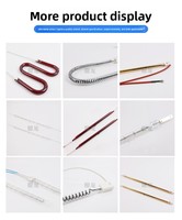 Tube chauffant en fibre de carbone en forme de U, chauffage électrique, lampe infrarouge lointain pour poêle, tube lumineux IP65, lumières IR, tension universelle