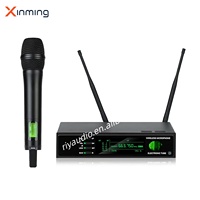 Microphone à condensateur sans fil R-10/R-10a 1 canal UHF, véritable diversité, suppression du bruit, antenne intégrée, amplificateur, utilisation karaoké