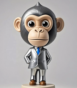 Tùy chỉnh Dễ Thương Khỉ nhân vật hình ảnh trang trí trang trí bobbleheads - Product Image 2