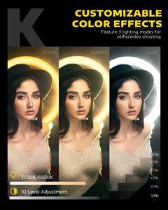 Presa di fabbrica anello luce RGB 6 8 12 13 14 pollici utilizzato per il trucco live streaming TikTok LED Seflie anello di luce con supporto treppiede - Product Image 2