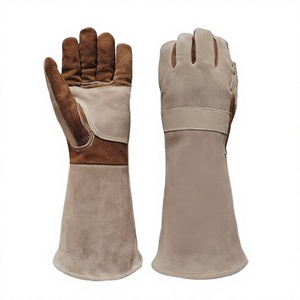 Women's Thorn-Proof Heat-Resistant Waterproof Anti-Slip Knitted Leather <b>Gloves</b> Puncture Resistant Gardening Protective Gear Hand - Product Image 3