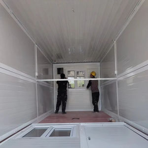 Estructura de Acero Prefabricada de Bajo Costo Garaje Portátil Modular Tipo Contenedor para Coche con Puerta Enrollable Almacén Prefabricado - Product Image 5