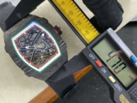 Vente directe d'usine - Montre mécanique pour homme en fibre de carbone, boîtier ultra-fin de 8 mm, bracelet en nylon, design de luxe, mode, affaires