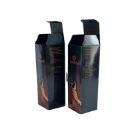 Boîte d'emballage cosmétique personnalisée en gros, boîte en papier pliable recyclable gaufrée pour flacon de sérum ou lotion pour soins de la peau