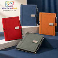 Coffret Cadeau Exquis avec Logo Personnalisé, Boucle à Stylo en Cuir PU, Agenda Personnalisé, Promotionnel, pour l'École et le Bureau, Vente en Gros de Carnets