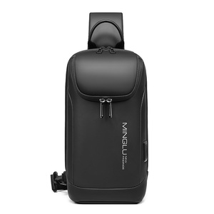 Tas Selempang Pria Desain Baru Berkualitas Tinggi Custom Logo, Tas Dada Grosir, Crossbody, USB, <span class=keywords><strong>Anti</strong></span> Maling - Product Image 6