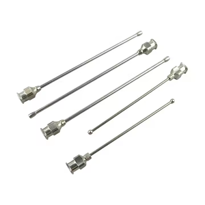 माउस गैस्ट्रिक लैवलेज और पालतू फीडिंग ड्रिप फास्टनरों उत्पाद के लिए 18 ग्राम स्टेनलेस स्टील बॉल सुई - Product Image 1