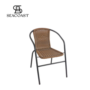 Sedia da Giardino Moderna in Rattan Sintetico Grigio <span class=keywords><strong>Antracite</strong></span>, Comoda, Impermeabile e Resistente, in Acciaio - Product Image 3