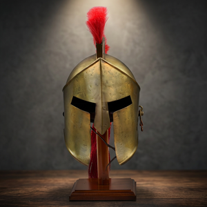 Casco Decorativo del Guerrero Espartano Griego Rey Leónidas, Réplica de Casco Romano para Decoración de Mesa en Hogar u Oficina y Regalo Coleccionable - Product Image 6