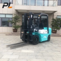 Forklift Listrik Baterai Lithium 2.5 Ton Empat Roda, Forklift Counterbalance untuk Penanganan Kargo Gudang