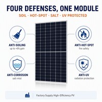 Panneau solaire bifacial TOPCon de type N 755W, efficacité maximale de 23,51%, 210R, 156 cellules, module photovoltaïque demi-coupées, fourniture d'usine