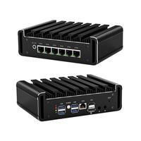 Mini PC sans ventilateur pour appareils réseau, routeur logiciel G31 N100 N150 N300, serveur Ethernet 6 ports LAN, routeur pare-feu, Linux Ubuntu VPN