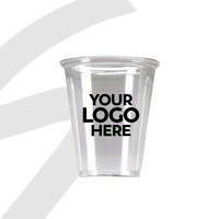 Gobelets jetables en plastique PET transparent de 12oz/16oz/20oz avec logo personnalisé Café à emporter boissons froides idéal pour les fêtes