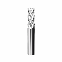 Fraise à bout sphérique en céramique haute dureté à 4 cannelures, fraise à bout arrondi 3 4 5 6R0.2 R0.5 R1, finition personnalisable, support OEM ODM