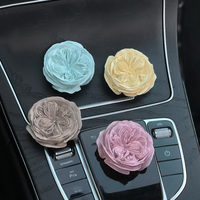Ornamen parfum penyegar udara Mode bentuk bunga Diffuser klip bentuk bunga dekorasi Interior Aksesori Mobil