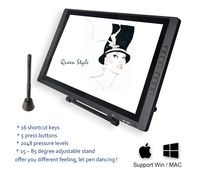 Profesyonel Tasarım Sanatçısı 22 İnç LCD İnteraktif Yazma Dijital Ekran 1920x1080 Çözünürlük 8192 Kalemli Grafik Tablet Monitör