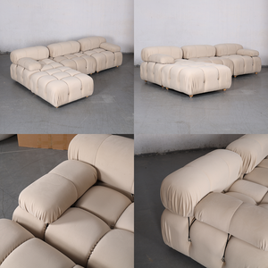 Phòng khách cắt ghế sofa boucle thiết kế sang trọng Hiện Đại Đồ nội thất nhà 3 chỗ ngồi L hình dạng ghế Modular Mario Bellini sofa - Product Image 3