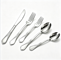 Ensemble de couverts en acier inoxydable 430 de style moderne et écologique, poli miroir, cuillères, fourchettes, couteaux en forme de fleur, réutilisables pour restaurant