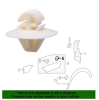 Nouveaux clips de fixation en plastique blanc à poussoir pour garnitures automobiles, pare-chocs, doublures de garde-boue, garnitures intérieures, trou de 12 mm, ajustement universel, durables
