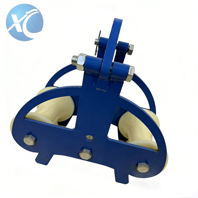 Best Quality Double Iron Wheel Heavy-duty Straight Cable Laying Rollers CE ROHS REACH Certification for Electric Cable