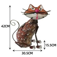 Oniya Niedliche Solar-Katzen- und Hundestatue Gartenbeleuchtung Lustige Tierskulptur Gartendekoration Geschenk für Tierliebhaber Terrasse Rasen