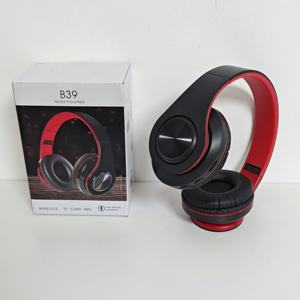<span class=keywords><strong>Casque</strong></span> sans fil B39 RGB LED, circum-auriculaire, pliable, HiFi stéréo, micro intégré, longue autonomie, carte TF, radio FM, <span class=keywords><strong>casque</strong></span> de jeu pour téléphone et <span class=keywords><strong>PC</strong></span> - Product Image 1