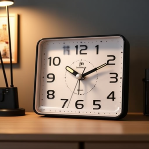 JUSTAMINUTE Alarm <b>Clock</b> with Snooze Function Black JA7081N - Product Image 3