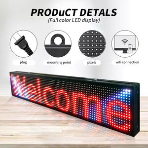 Écran LED d'affichage personnalisé pour bus d'intérieur et d'extérieur, écran LED d'affichage pour véhicule, écran LED d'affichage pour fenêtre arrière de bus, écran LED d'affichage publicitaire pour bus, p2.5 P5 P8 - Product Image 5