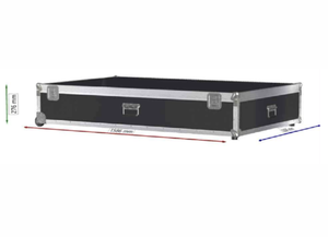 Valise de transport en aluminium noire sur mesure 158*100*28cm, étui rigide pour le transport d'équipements audio, d'outils et d'instruments - Product Image 5