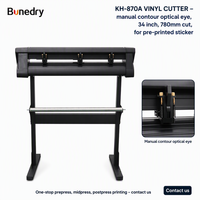 Presse à chaud industrielle KI-720A pour découpe de vinyle, 28 pouces (720 mm) d'alimentation, 630 mm de coupe, support en aluminium, moteur pas à pas, Signmaster pour atelier de signalétique