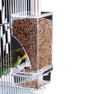 Тигровая шкура Xuanfeng, пион, попугай, корм, птица, прозрачная коробка, не рассеяние и не брызги, автоматическая кормушка, чаши с твердым узором - Product Image 2