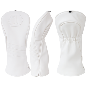 Funda de Piel Sintética Blanca para Palos de Golf, con Bordado, Juego de Tres o Dos Piezas, Funda para Driver - Product Image 2