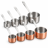 Cawan Saus Celup Gagang Panjang Stainless Steel 304, Wadah Bumbu, Piring Saus Salad untuk Hotel, Prasmanan, dan Katering 60-250ml