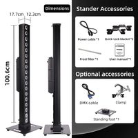 Barre de lumière LED DJ 18x20W IP66 Pro, étanche pour l'extérieur, effet clignotant pour concert DJ, éclairage de scène